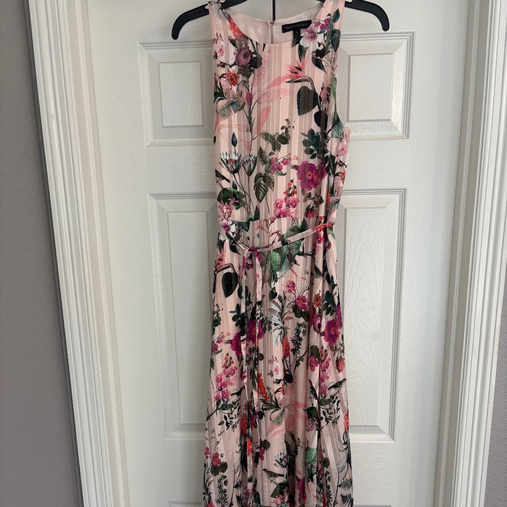 Light Pink Floral Banana Republic Dress size 6